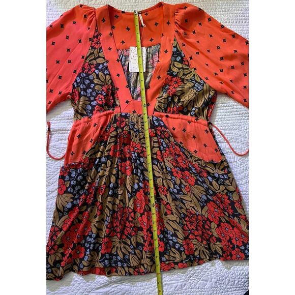NWTO Free People Talulla Printed Mini Dress - Picture 10 of 10